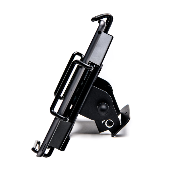 Black wall mount shown with Universal mEnclosure (not included).
