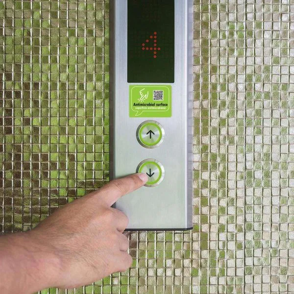 Elevator Button Antimicrobial Cover