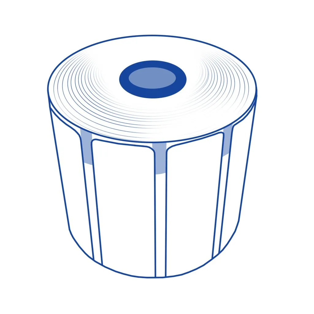 Star Blue thermal die-cut label paper by Star Micronics.