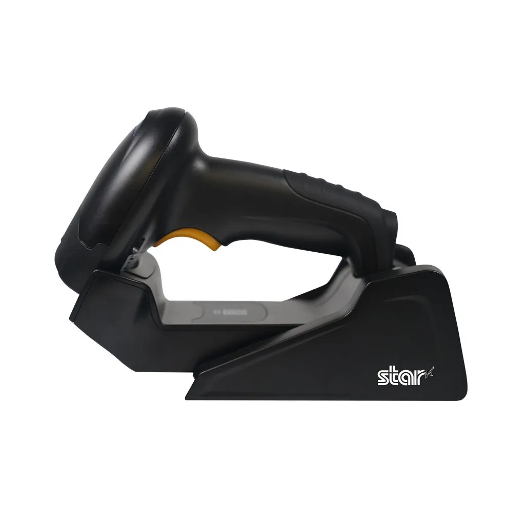 The BSH-32B wireless Bluetooth handheld barcode scanner from Star Micronics.