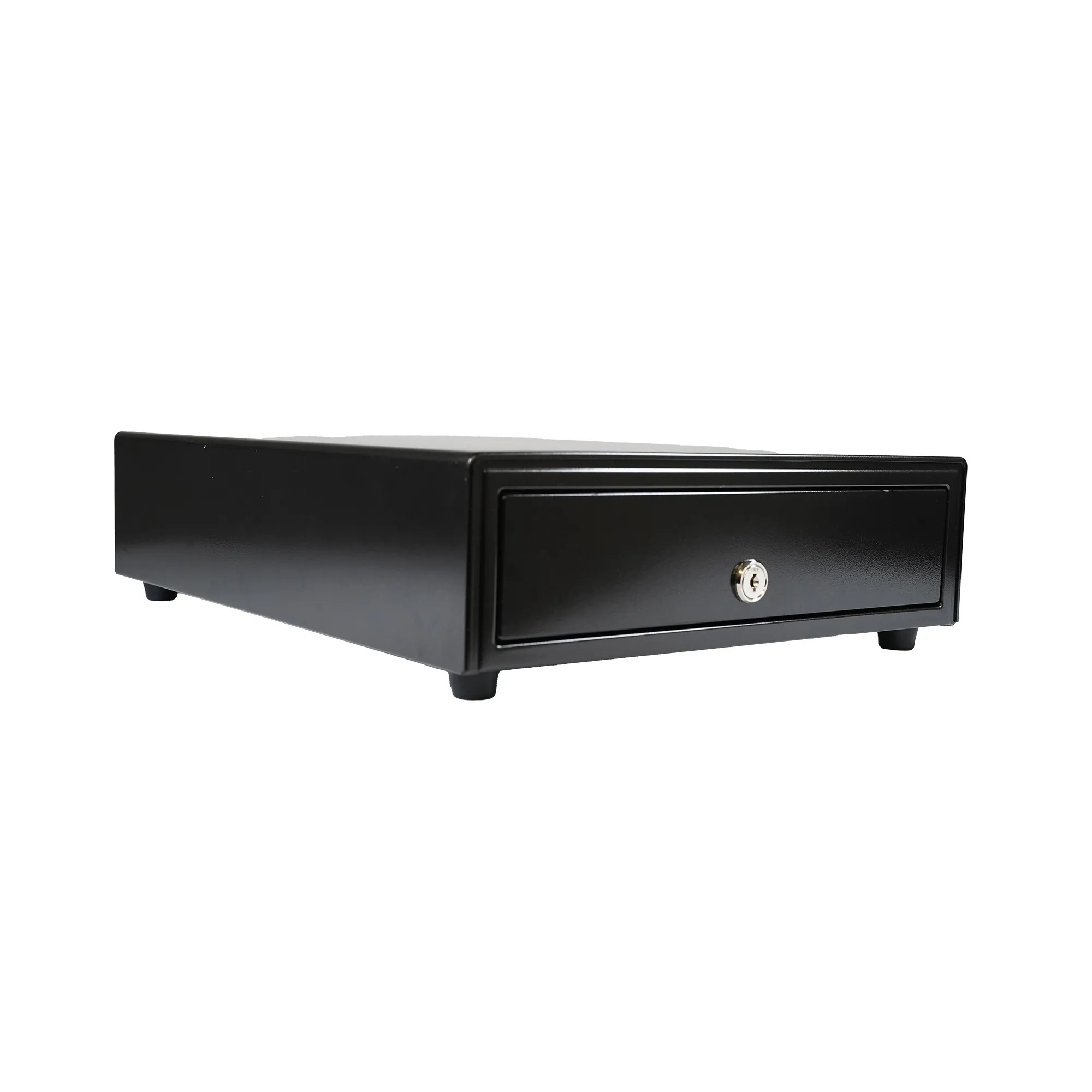 The CD5-1316 cash drawer by Star Micronics combines robust security with an ultra-compact design, making it ideal for space-sensitive environments, like small retailers, boutiques, and mPOS setups.