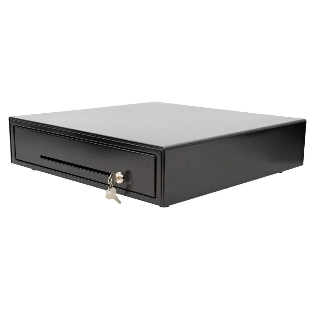 The CD5-1817 cash drawer by Star Micronics is built for retailers managing higher cash volumes in demanding environments, like grocery stores, cannabis shops, and hospitality venues.