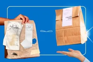 Linerless Labels On Delivery Bags