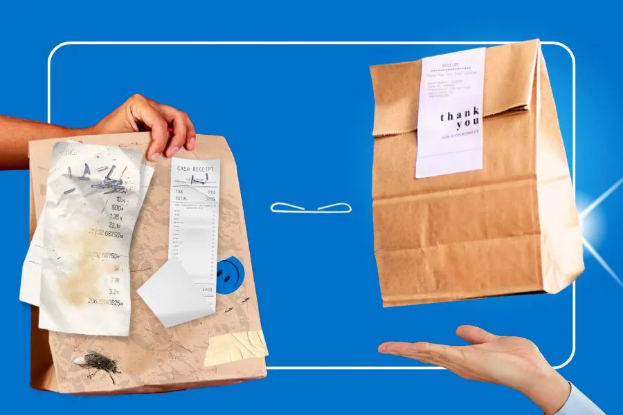 Linerless Labels On Delivery Bags