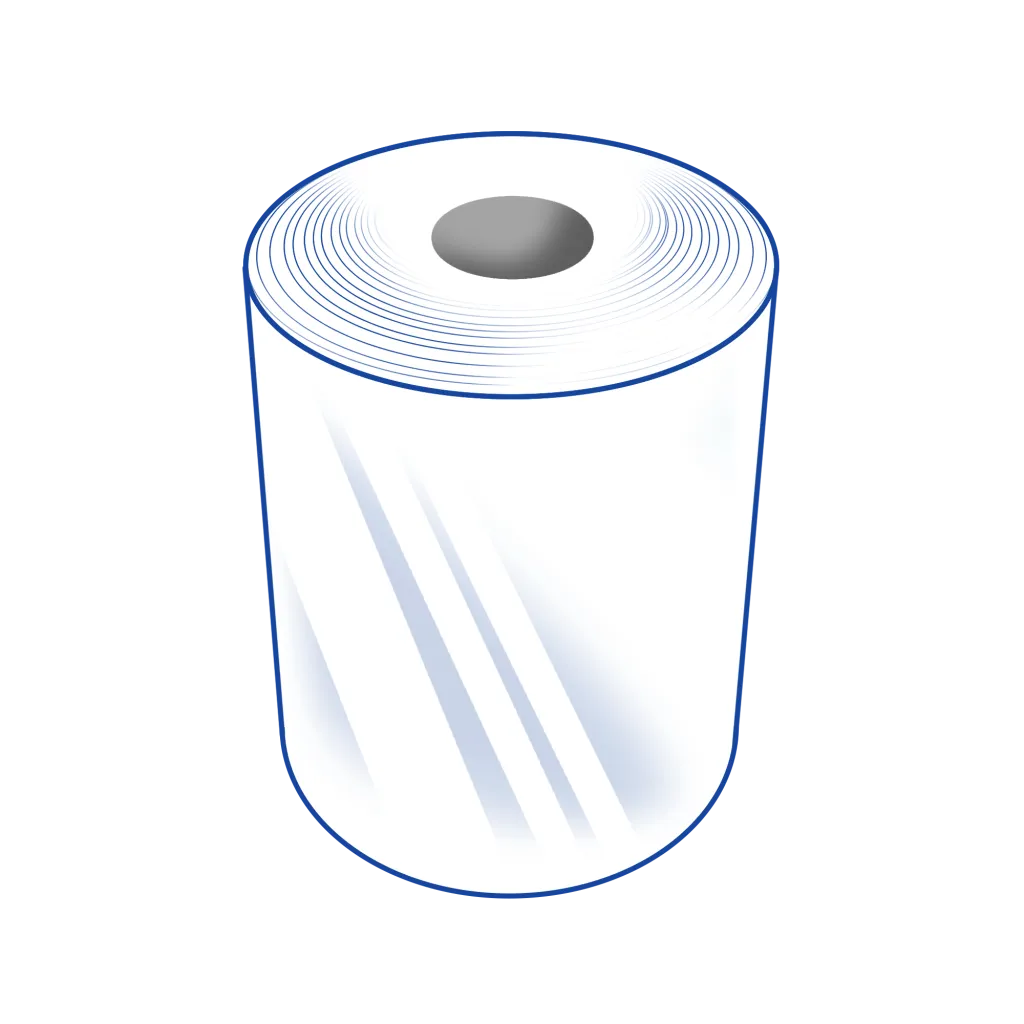 linerless paper no blue core