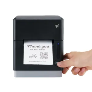 The mC-Label3 multifunctional label and receipt printer from Star Micronics can fit media of multiple widths and types.