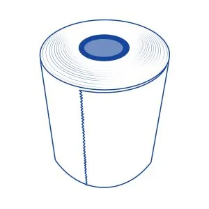 Star Blue receipt paper rolls by Star Micronics.