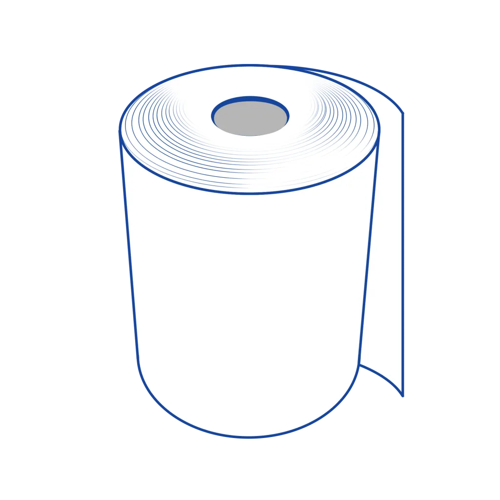 Star Basic 1-ply impact bond paper roll from Star Micronics