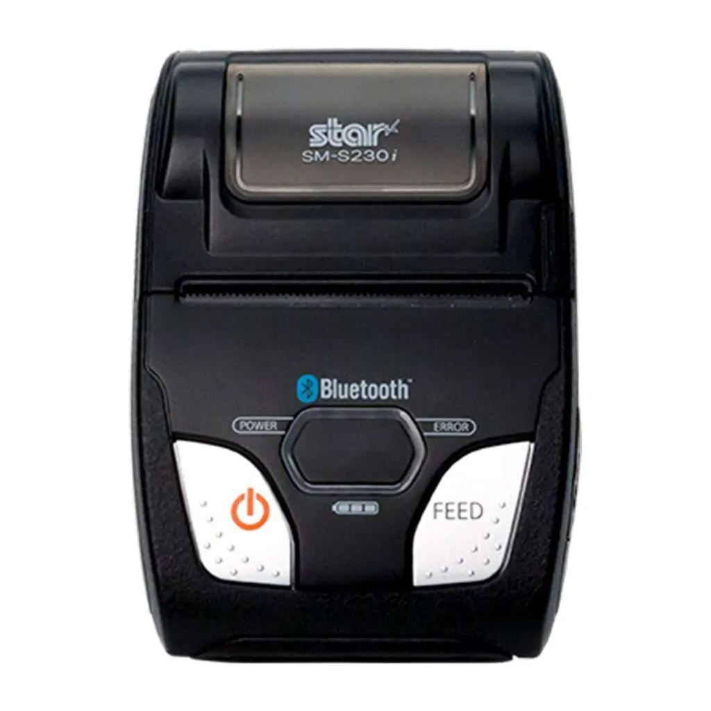 The SM-S230i portable thermal printer by Star Micronics.