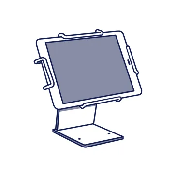 All-steel reliability with tablet POS stands and pole mounts by Star Micronics.