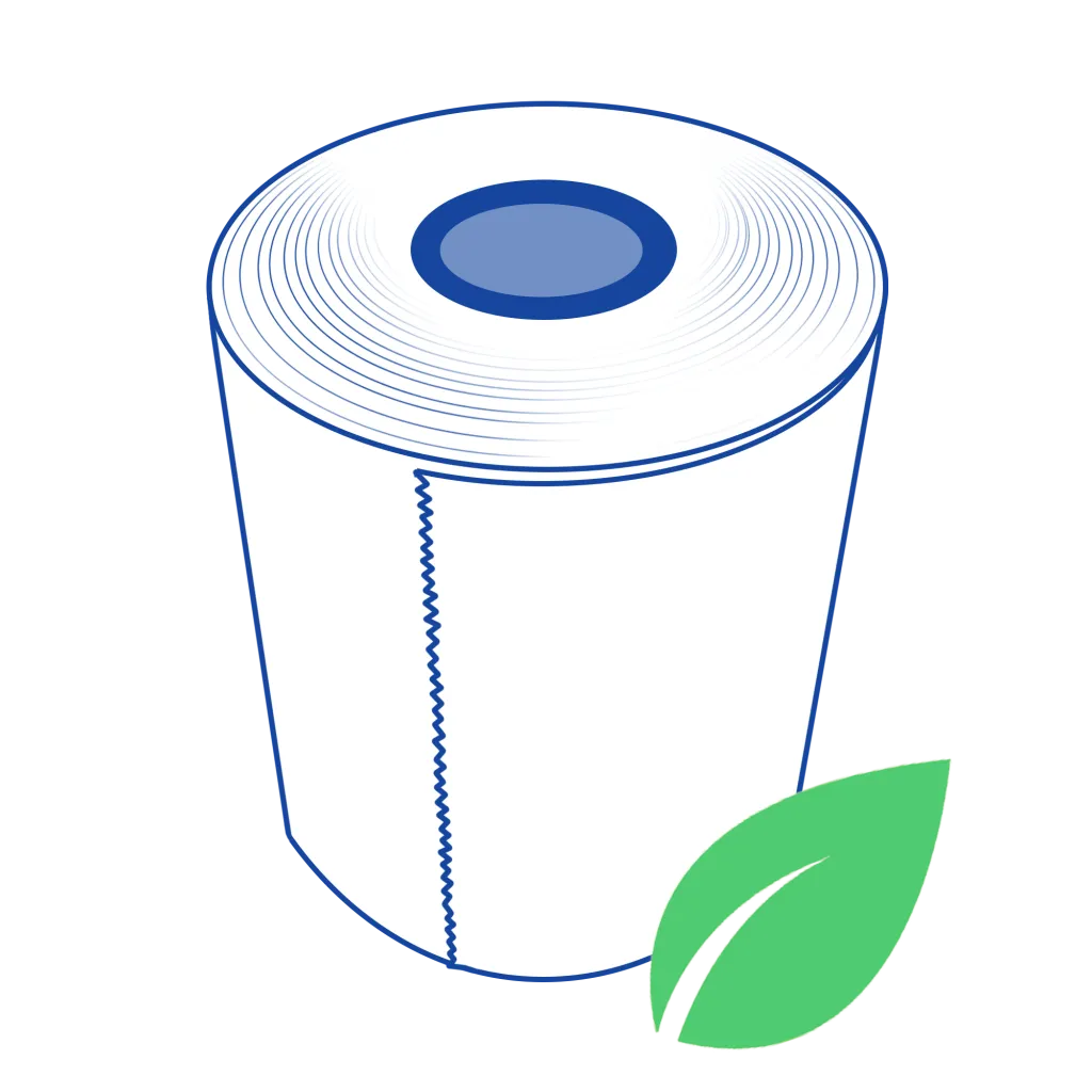 Star Blue Eco thermal receipt paper roll from Star Micronics - California Prop 65 Compliant