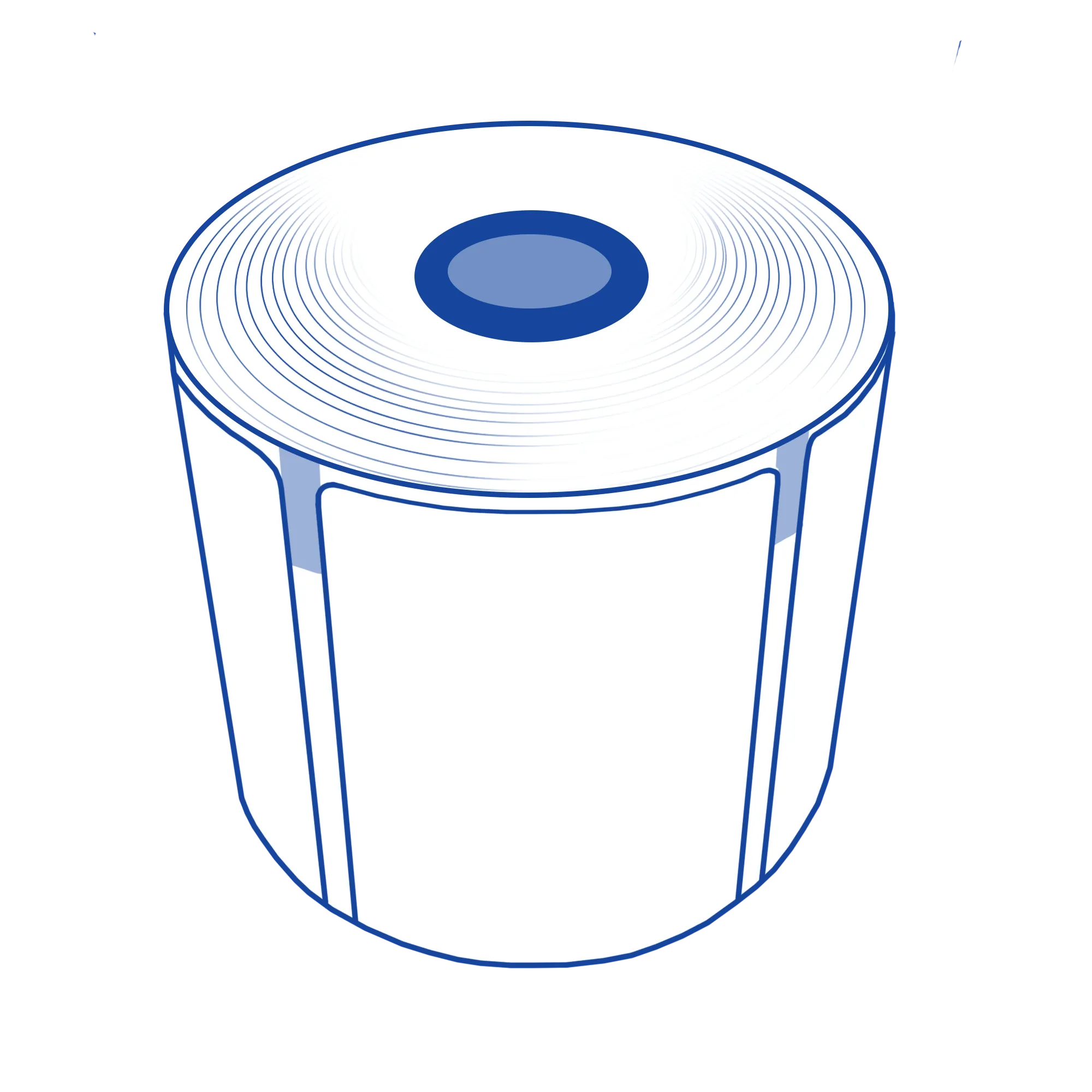 Star Blue die-cut label paper roll from Star Micronics