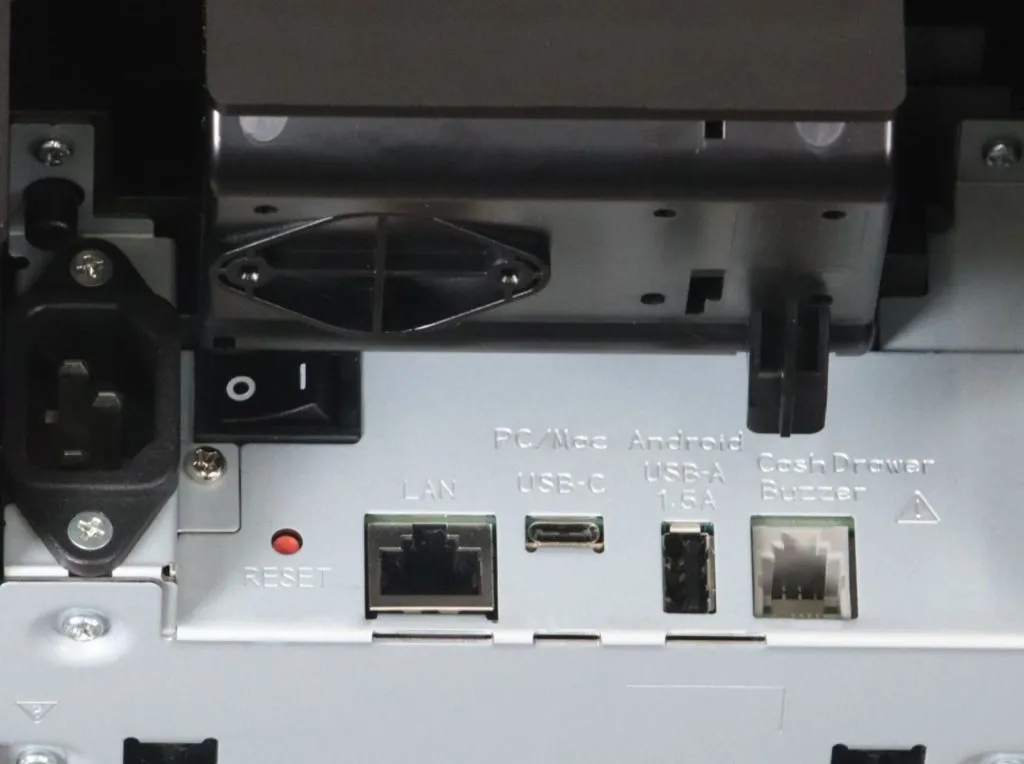 The TSP143IV X4 thermal receipt printer sets a new standard for adaptability with its four powerful connectivity options—USB, LAN, WLAN, and Bluetooth.